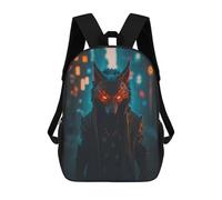 sinyumoney The Dark Fox Mochila Escolar Infantil Impresa En 3D Mochila De Viaje De Alta Capacidad Bolsas Para Libros Mochila Infantil 17inch