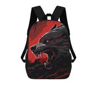 sinyumoney The Death Wolf Mochila Escolar Para Niñas Mochila Impermeable Mochila Informal De Día Mochila Ligera Para Niño Y Niña Mochila Escolar 17inch