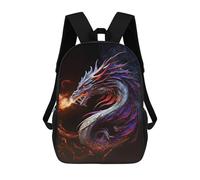 sinyumoney The Dragon Emits Fire Mochila Escolar Infantil Impresa En 3D 17inch Mochilas Escolares Para Niños, Estilo Casual Y Moderno, Mochilas De Viaje De Alta Capacidad