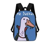 sinyumoney The Duck Vampire Duckula Mochila Escolar De Moda Para Estudiantes, Adecuada Para Niños Y Niñas, Mochila Informal Para Viajes Al Aire Libre, Esencial Para El Día A Día 17inch