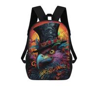sinyumoney The Elegant Eagle Mochila Infantil, Mochila Escolar Impresa En 3D, Mochila Para Niños Y Niñas, Mochila Escolar Ajustable Para La Escuela Primaria 17inch