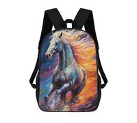 sinyumoney The Emerging Horse Mochila Escolar Infantil Impresa En 3D Para Niños, Mochila De Viaje De Alta Capacidad, Bolsas Para Libros, Mochila Escolar Infantil 17inch