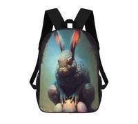 sinyumoney The Evil Rabbit Mochila, Mochila Infantil, Mochila Escolar Para Estudiantes, Mochila Para Libros, Mochila Escolar Impresa En 3D Para Niños Y Niñas 17inch