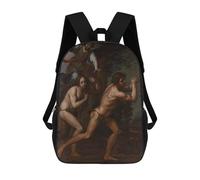 sinyumoney The Expulsion of Adam Mochila Escolar Para Niños Y Niñas, Mochila Informal De Viaje, Mochila De Gran Capacidad Para El Día A Día 17inch
