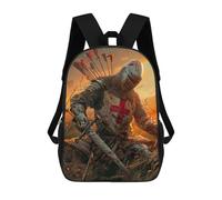 sinyumoney The Fallen Crusader Mochila De Moda Para Papelería, Impermeable, Estilo Casual, Para Hombres Y Mujeres 17inch