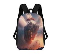sinyumoney The Floating Castle Mochila Infantil, Mochila Escolar Para Niños, Mochila Escolar Infantil Con Estampado 3D De Dibujos Animados, Mochila De Gran Capacidad Para Niños Y Niñas 17inch