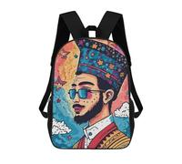 sinyumoney The Gentleman III Mochila Escolar Infantil Impresa En 3D, Mochila Informal De Moda Para Niños, Mochila De Viaje De Alta Capacidad Para Libros Para Niños 17inch