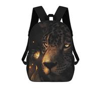 sinyumoney The Glowing Leopard Mochilas Infantiles Impresas En 3D, Mochilas De Moda Informales, Mochilas De Viaje Bonitas, Mochilas Informales Para Exteriores Para Niños Y Niñas 17inch