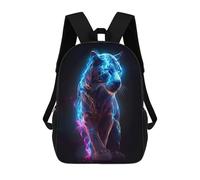 sinyumoney THE GLOWING TIGER Mochila Ligera Informal Para El Día A Día, Mochila Escolar Para El Campus, Actividades Al Aire Libre, Viajes Y Deportes 17inch