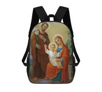 sinyumoney The Holy Family Mochila Escolar Infantil Impresa En 3D Para Niños, Mochilas De Viaje De Alta Capacidad, Bolsas Para Libros, Mochila Escolar Infantil 17inch