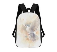 sinyumoney The Holy Spirit - Minimalist Watercolor Painting Mochilas Escolares Mochila Escolar Ligera Mochila De Día Mochila Para Libros Para La Universidad Para Hombres/mujeres 17inch