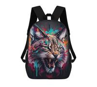 sinyumoney The Honesty Lynx Mochila Escolar Para Niños Mochila Escolar Impresa En 3D Mochila Escolar De Moda Para Niños De Primaria Y Secundaria 17inch