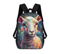 sinyumoney The Innocent Lamb Mochilas Para Niños Mochila Escolar De Moda Mochila Escolar Impresa En 3D Para Niños Estudiantes De Primaria Y Secundaria 17inch