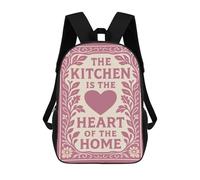 sinyumoney The Kitchen Is The Heart Mochila Escolar Informal Para El Día A Día, Ideal Para Viajes, Trabajo Y Uso Diario 17inch