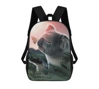 sinyumoney The Koala And Butterfly Mochila Escolar Mochila De Día Mochila De Negocios Mochila Impermeable Para Libros Para Hombres/mujeres 17inch