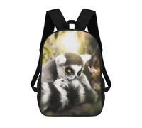 sinyumoney The Lemur And Butterfly Mochilas Impresas En 3D Para Niños, Mochila Escolar, Mochila De Moda Para Niños De Primaria Y Secundaria 17inch