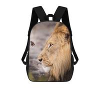 sinyumoney The Lion And Butterfly Mochila, Mochila Escolar Impresa En 3D, Bolsa Para El Almuerzo Escolar, Mochila De Viaje, Mochila Para Amigos, Mochila Escolar Para Niñas Y Niños 17inch