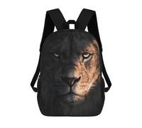 sinyumoney The Lion in The Dark Mochila Escolar Mochila Para Niños Impresa En 3D Mochilas Infantiles Para Niños Y Niñas Mochilas Escolares Mochilas De Viaje Para Niños 17inch