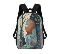 sinyumoney The Lonesome Lion Mochila Escolar Infantil Impresa En 3D Para Niños, Mochilas De Viaje De Alta Capacidad, Bolsas Para Libros, Mochila Escolar Infantil 17inch