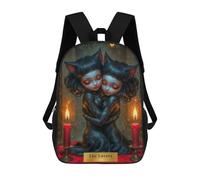 sinyumoney The Lovers Tarot Card Mochila Escolar Para Niños De 17 Pulgadas, Mochila Informal De Viaje Para Niños Y Niñas, Mochila De Gran Capacidad Para El Día A Día 17inch