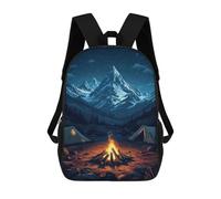 sinyumoney The Mountain Campfire Under Stars Mochila Escolar Para Niños, Mochila Escolar Impresa En 3D Para Estudiantes De Primaria Y Secundaria 17inch