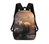 sinyumoney The Mountain Fox Butterfly Mochila Escolar Infantil De Moda Informal Mochilas Infantiles Impresas En 3D Mochila Grande Para Niño 17inch