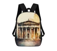 sinyumoney The Parthenon Nashville Mochila Escolar De 17 Pulgadas Impresa En 3D Mochilas Infantiles Mochila Genial Impresa En 3D Para Niños De Primaria Y Secundaria