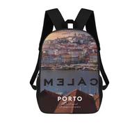 sinyumoney The Pitons Soufriere - Mochila escolar grande y ligera e informal, perfecta para viajes, trabajo y uso diario, Ribeira, 17"