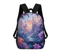 Sinyumoney The Polaris Sword Mochila Escolar para Adolescentes, Impreso En 3D, Ajustable, Con Bolsillos De Moda Para Niños, Niños, Niñas Estudiantes Y Adolescentes, Dream Jungle, 17"