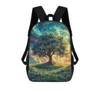 Sinyumoney The Polaris Sword Mochila Escolar para Adolescentes, Impreso En 3D, Ajustable, Con Bolsillos De Moda Para Niños, Niños, Niñas Estudiantes Y Adolescentes, Tree Under Starry Sky, 17"