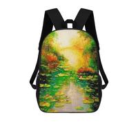 sinyumoney The Pond Mochila Escolar Informal Para El Día A Día, Ideal Para El Trabajo, El Colegio, El Camping, Las Aventuras Al Aire Libre Y Los Viajes Diarios 17inch