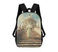 sinyumoney The Pope Ascends to The Vatican Dome Mochila Escolar Infantil, Mochilas Impresas En 3D, Mochilas Escolares De Moda Para Niños De Primaria Y Secundaria 17inch
