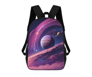 sinyumoney The Purple Planet Mochila Escolar Impresa En 3D Para Niños, Mochila Escolar, Mochilas De Viaje, Bolso Informal De Moda Para Niños Y Estudiantes 17inch