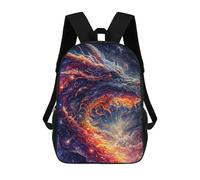 sinyumoney The Rainbow Dragon 2 Mochilas Impresas En 3D 17inch Mochila Escolar Infantil Para Exteriores, Mochila Informal De Día, Bolsas De Viaje Informales Para Estudiantes De Secundaria