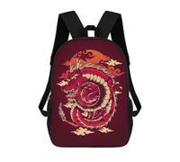 sinyumoney The Red Dragon Mochila Escolar Para Niños, Mochila Escolar Impresa En 3D Para Estudiantes De Primaria Y Secundaria 17inch