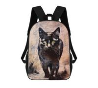 sinyumoney The Rough Ride of A Black Cat Mochila Escolar De 17 Pulgadas Impresa En 3D Mochilas Infantiles Mochila Genial Impresa En 3D Para Niños De Primaria Y Secundaria