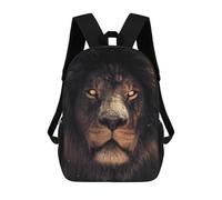 sinyumoney The Scary Lion Mochila Escolar Impresa En 3D Para Niños Y Niñas, Mochila Escolar, Mochila De Viaje Para Niños 17inch