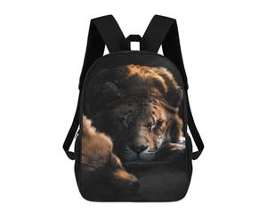sinyumoney The Sleeping Fox And Lion Mochila Escolar Para Niñas Mochila Impermeable Mochila Informal De Día Mochila Ligera Para Niño Y Niña Mochila Escolar 17inch