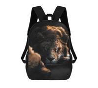sinyumoney The Sleeping Fox And Lion Mochilas Impresas En 3D Para Niños, Mochila Escolar, Mochila De Moda Para Niños De Primaria Y Secundaria 17inch