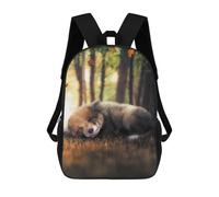 sinyumoney The Sleeping Fox Cub Mochila Escolar Impresa En 3D Para Niños Y Niñas, Mochila Para Portátil Para Niños/estudiantes/adultos 17inch