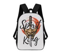 sinyumoney The Spirit King Slogan Mochilas Para Niños Mochila Escolar De Moda Mochila Escolar Impresa En 3D Para Niños Estudiantes De Primaria Y Secundaria 17inch
