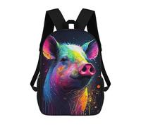 sinyumoney The Squealing Pig Mochilas Para Niños Mochila Escolar De Moda Mochila Escolar Impresa En 3D Para Niños Estudiantes De Primaria Y Secundaria 17inch