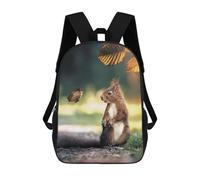 sinyumoney The Squirrel And Butterfly Mochilas Impresas En 3D Para Niños, Mochila Escolar, Mochila De Moda Para Niños De Primaria Y Secundaria 17inch