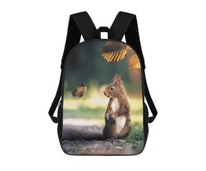 sinyumoney The Squirrel And Butterfly Mochilas Impresas En 3D Para Niños, Mochila Escolar, Mochila De Moda Para Niños De Primaria Y Secundaria 17inch