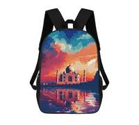 sinyumoney The Taj Mahal in India Mochilas De Moda Impresas En 3D 17inch Mochila Escolar Informal Para Niños De Primaria Y Secundaria