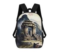 sinyumoney The Temple of The Sun Peru Mochilas Para Niños Mochila Escolar Mochila Escolar Impresa En 3D Para Niños Estudiantes De Primaria Y Secundaria 17inch
