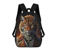 sinyumoney The Tiger in The Kimono Mochila Escolar Mochilas Escolares Para Niñas Y Niños Mochila Con Bolsillo Mochila Escolar De Moda Mochila Infantil 17inch