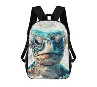 sinyumoney The Turtles World Mochila Escolar Infantil De Moda Informal Mochilas Infantiles Impresas En 3D Mochila Grande Para Niño 17inch