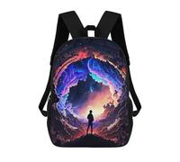 sinyumoney The Universe Paint Mochilas Para Niños Mochila Escolar De Moda Mochila Escolar Impresa En 3D Para Niños Estudiantes De Primaria Y Secundaria 17inch