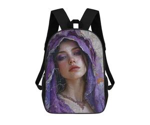 sinyumoney The Violet Woman Mochila Escolar/de Negocios Resistente Para Portátil Para Niños/niñas/adolescentes 17inch